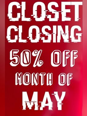 MAY CLOSET CLEARANCE SALE 50% OFF EVERYTHING - MUST BUNDLE 2 OR MORE ITEMS